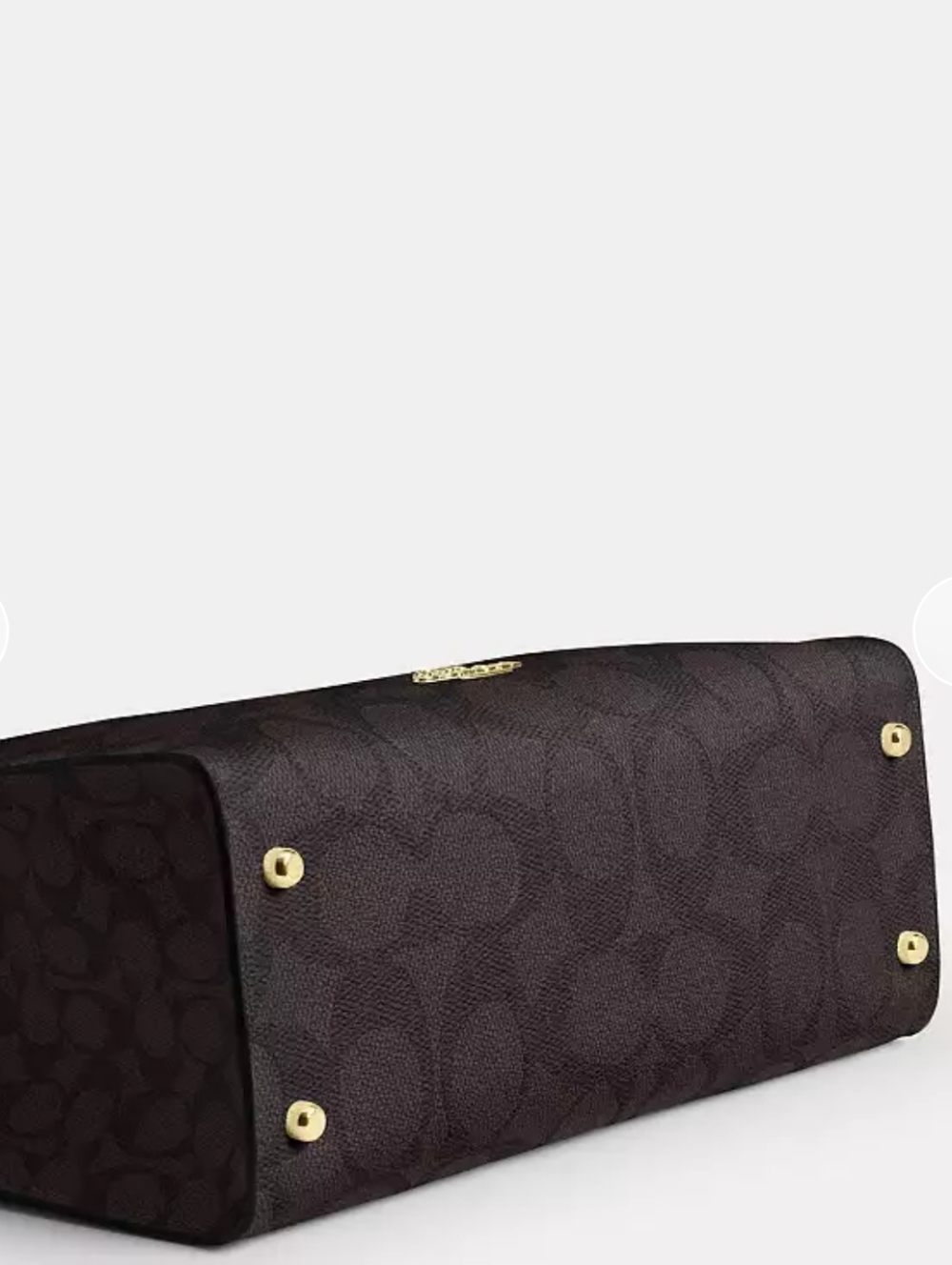 Coach Bag Logo Large Purse Tote With Shoulder Strap - Picture 7 of 11
